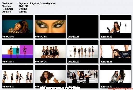 beyonce cele mai recente video beyonce kitty kat & green light dvdrip download link SEFU'