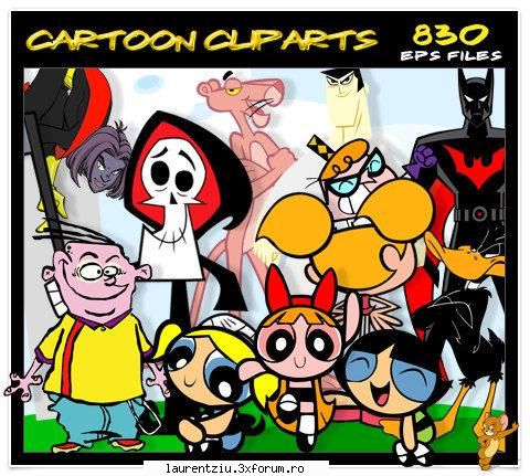 vector cartoon eps images, swat cat, dragonball goofy, johny bravo, tom and jerry, the simpsons,