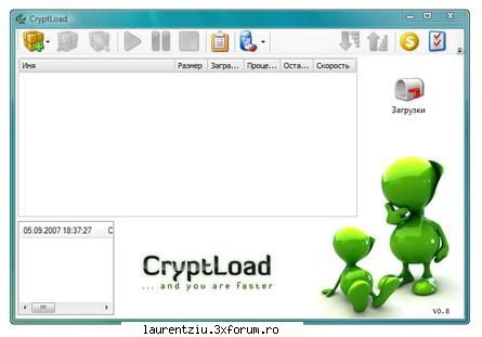 cryptload cryptload 1.0.2 ofera tot ceea obtineti clasic, dar vine noutate criptarea tuturor