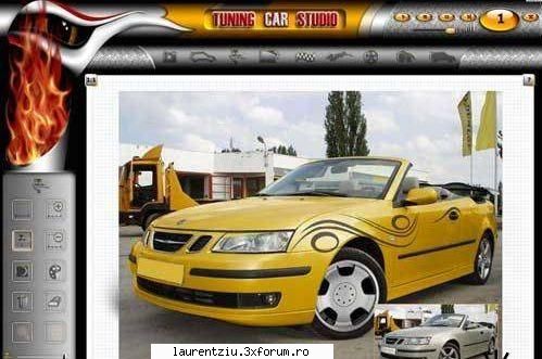 tuning car studio este program ajutorul caruia poti sa-ti faci masina placul tau. poti pui alte