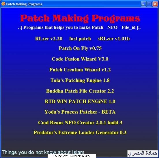 patch making programs