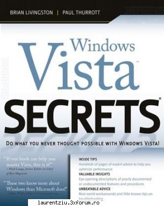 windows vista secrets beyond help guide and discover the true secrets windows vista that are