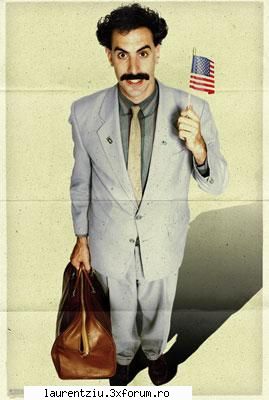 kazakh tv talking head borat is dispatched to the united states to report on the greatest country in