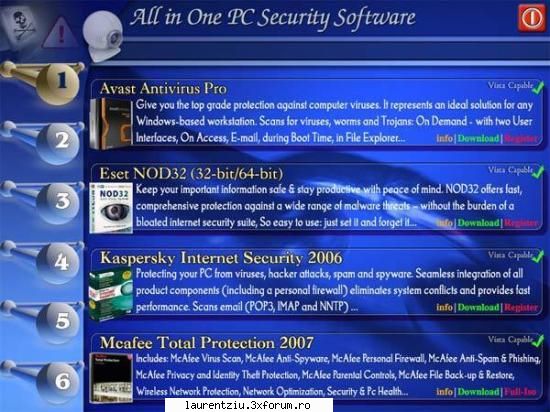 AIO Security 24 in 1 - 1) Avast Antivirus Pro v (Vista Capable) 2) Eset - Software PC