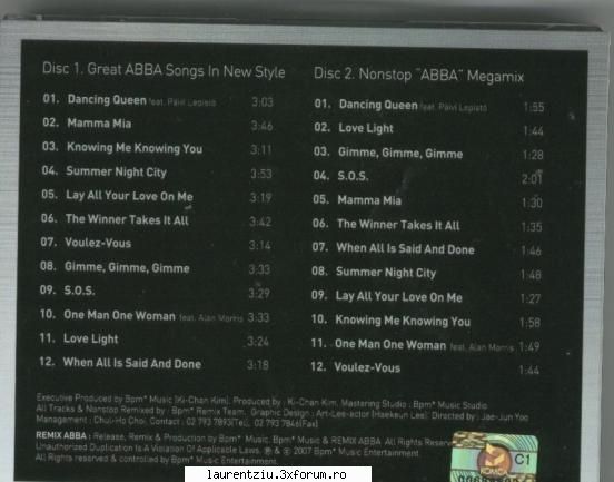 Abba-Remix 2007 - Abba-Remix .Abba feat.Paivi Lepisto-Dancing queen - International Music