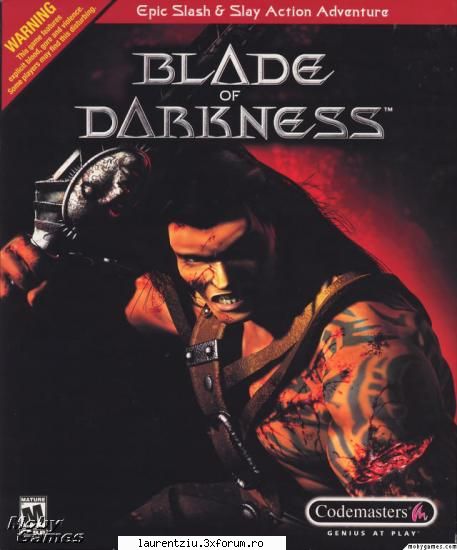 Blade of Darkness - Published by Codemasters Software Company - Games