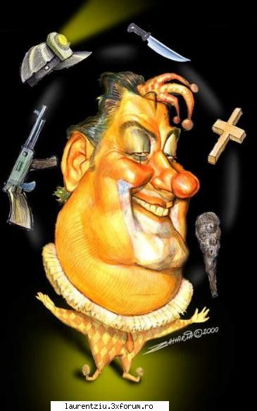 Caricaturi - Corneliu Vadim Tudor,clovn - Wallpapers
