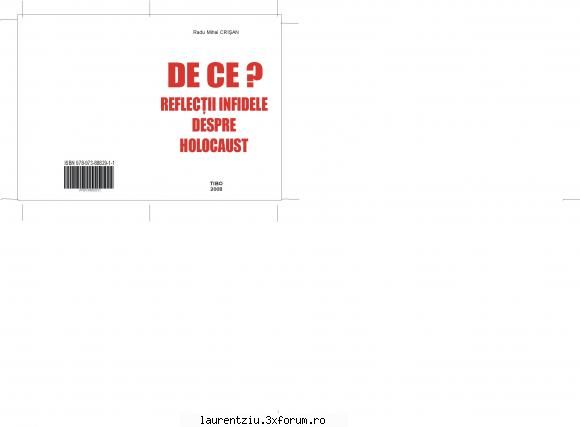 Holocaust si alte chestii tabu. - De ce? Reflectii infidele despre Holocaust sau - Romanian Books