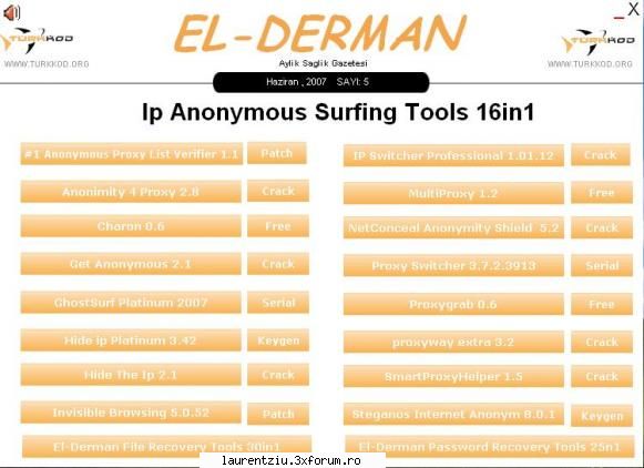 IP Anonymous Surfing Tools 16in1 - Ip Anonymous Surfing Tools 16in #1 Anonymous - Software PC