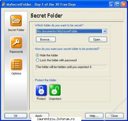 MySecretFolder-Version 4.3 - MySecretFolder™ is a software utility that you - Software PC