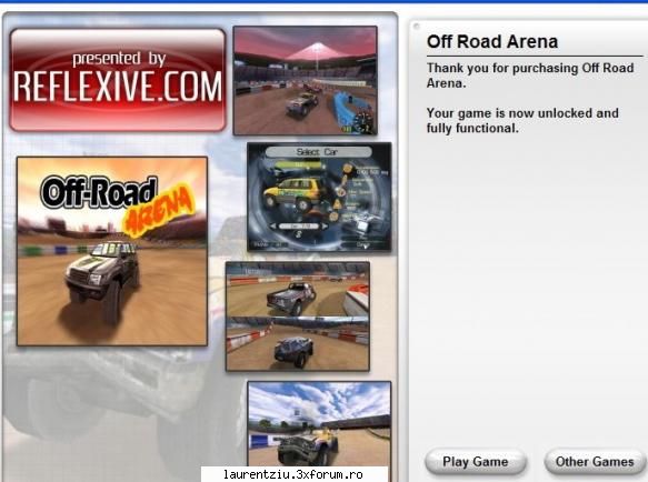 Off Road Arena - Reflexive Arcade racing game . Instructions for - Games