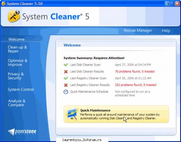 System Cleaner 5.56c - System Cleaner� is a tool for restoring - Software PC