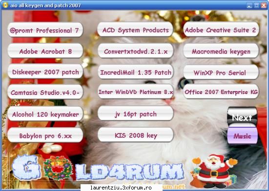 Ultimate Keygen pack 2007 - This keygen pack consists of keygens and cracks - Software PC