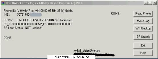 Unlock BB5 - Instructiuni de la Karwos: 1. Connect DKU-5 or - Tehnologie Mobila