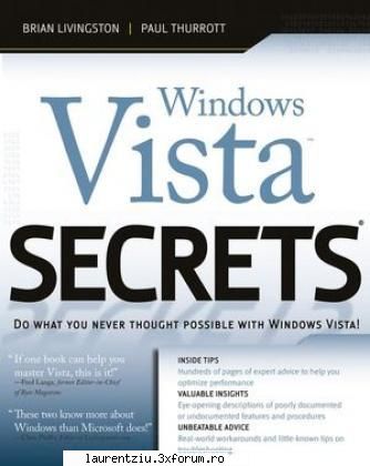 Windows Vista Secrets - Go beyond Micros0ft’s Help guide and discover - International Books