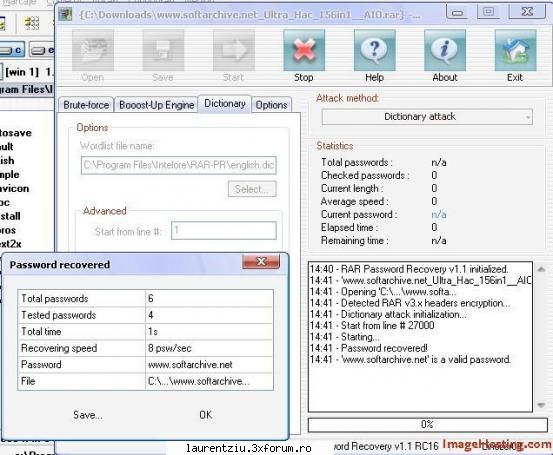 password recovery - Descoperea parolele de la arhive Download Link - Software PC